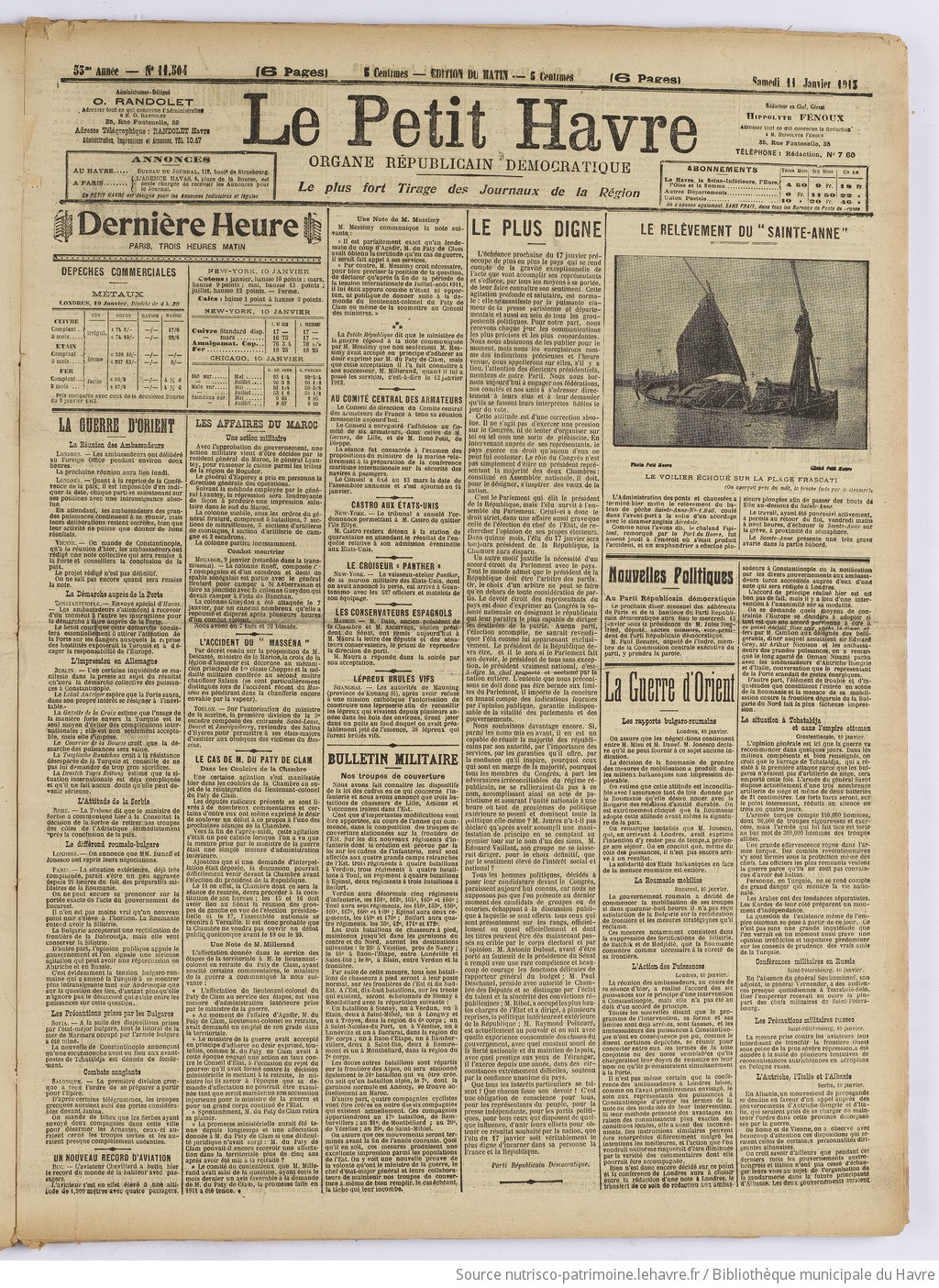 Le Petit Havre : organe républicain, démocratique, socialiste [