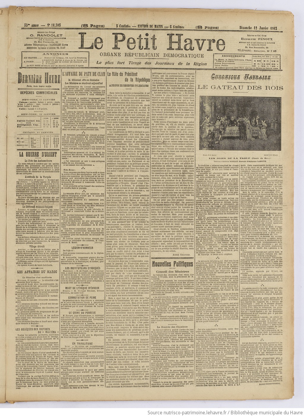 Le Petit Havre : organe républicain, démocratique, socialiste [