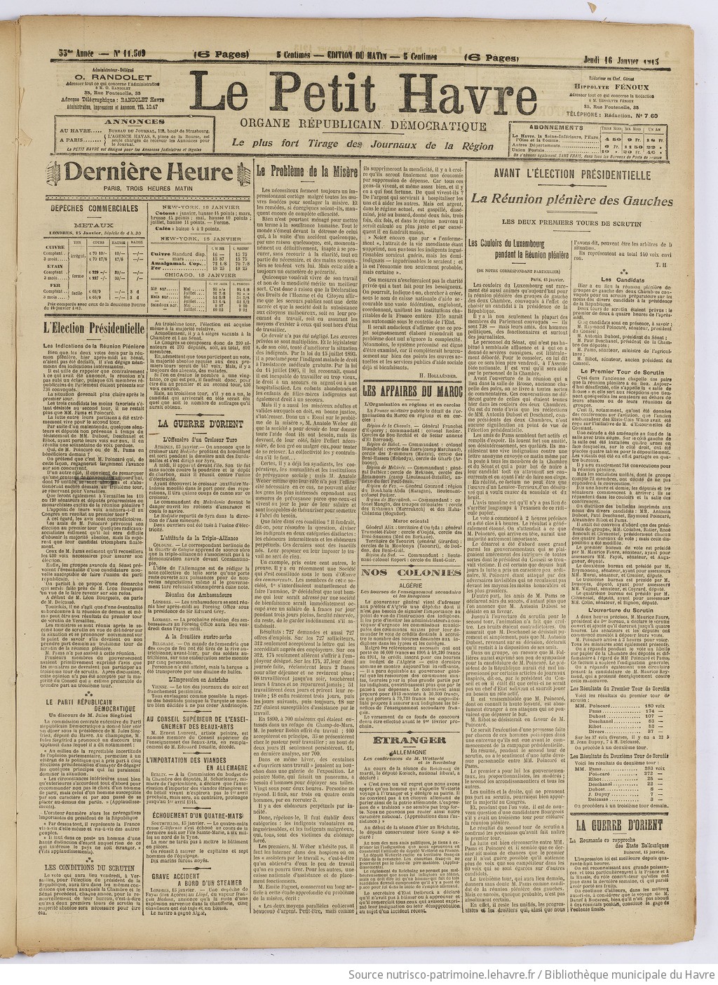 Le Petit Havre : organe républicain, démocratique, socialiste [