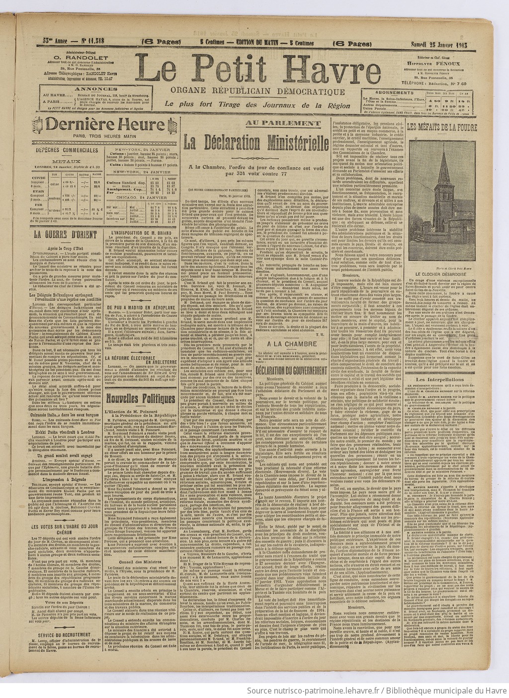 Le Petit Havre : organe républicain, démocratique, socialiste [