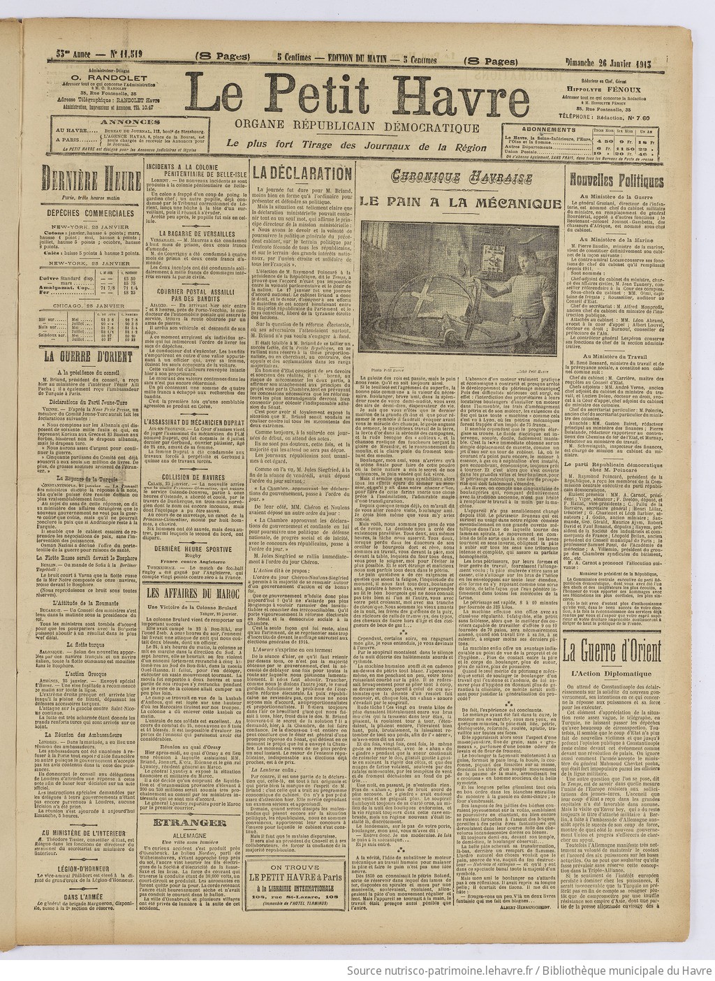 Le Petit Havre : organe républicain, démocratique, socialiste [