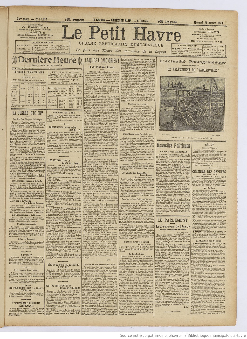 Le Petit Havre : organe républicain, démocratique, socialiste [