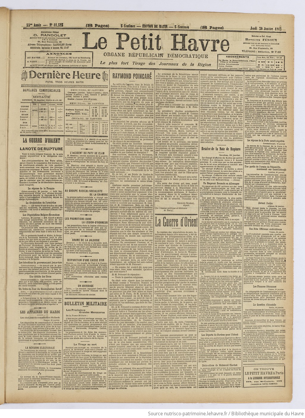 Le Petit Havre : organe républicain, démocratique, socialiste [