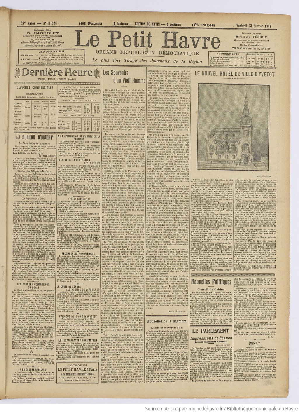 Le Petit Havre : organe républicain, démocratique, socialiste [