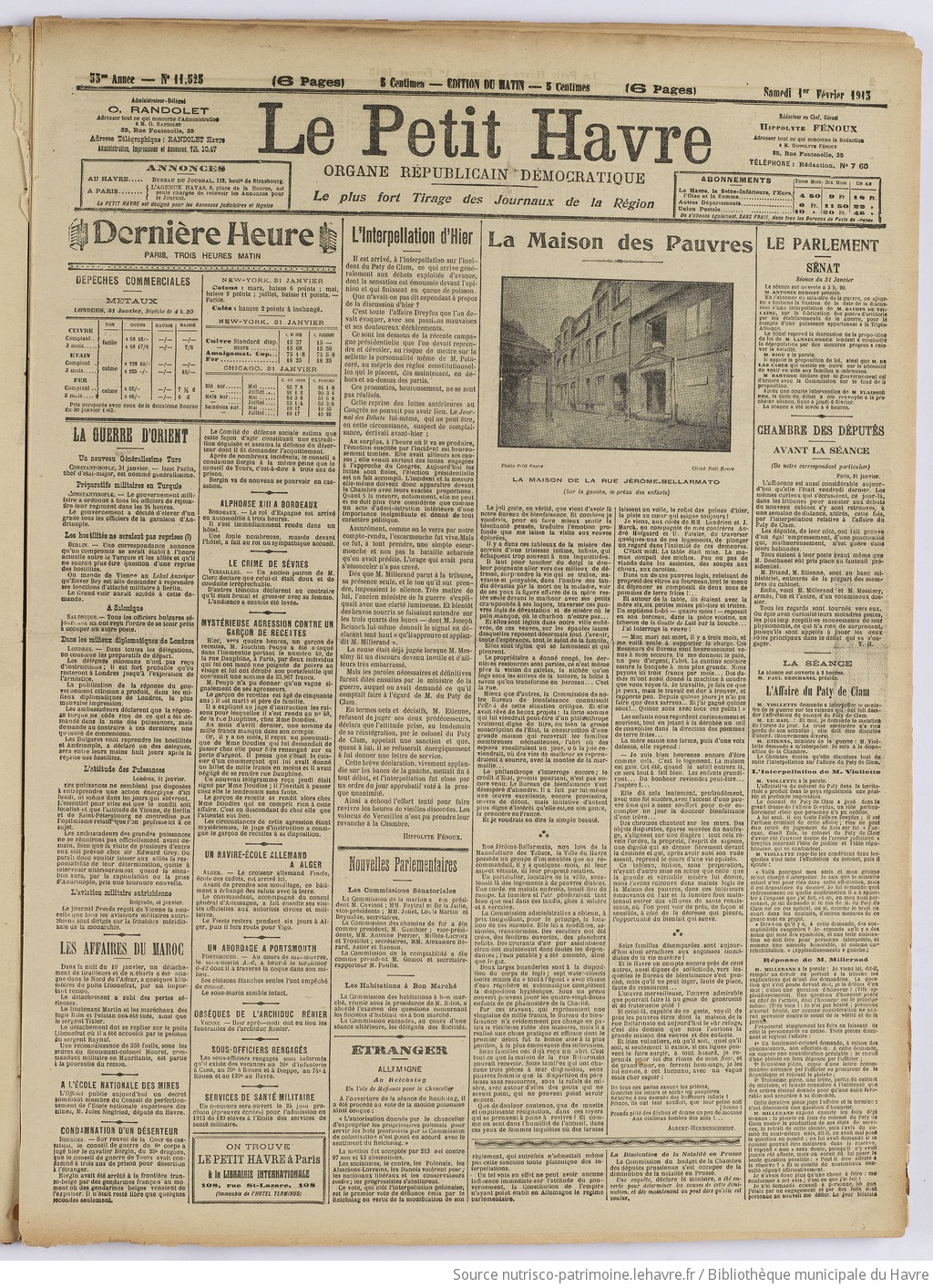 Le Petit Havre : organe républicain, démocratique, socialiste [