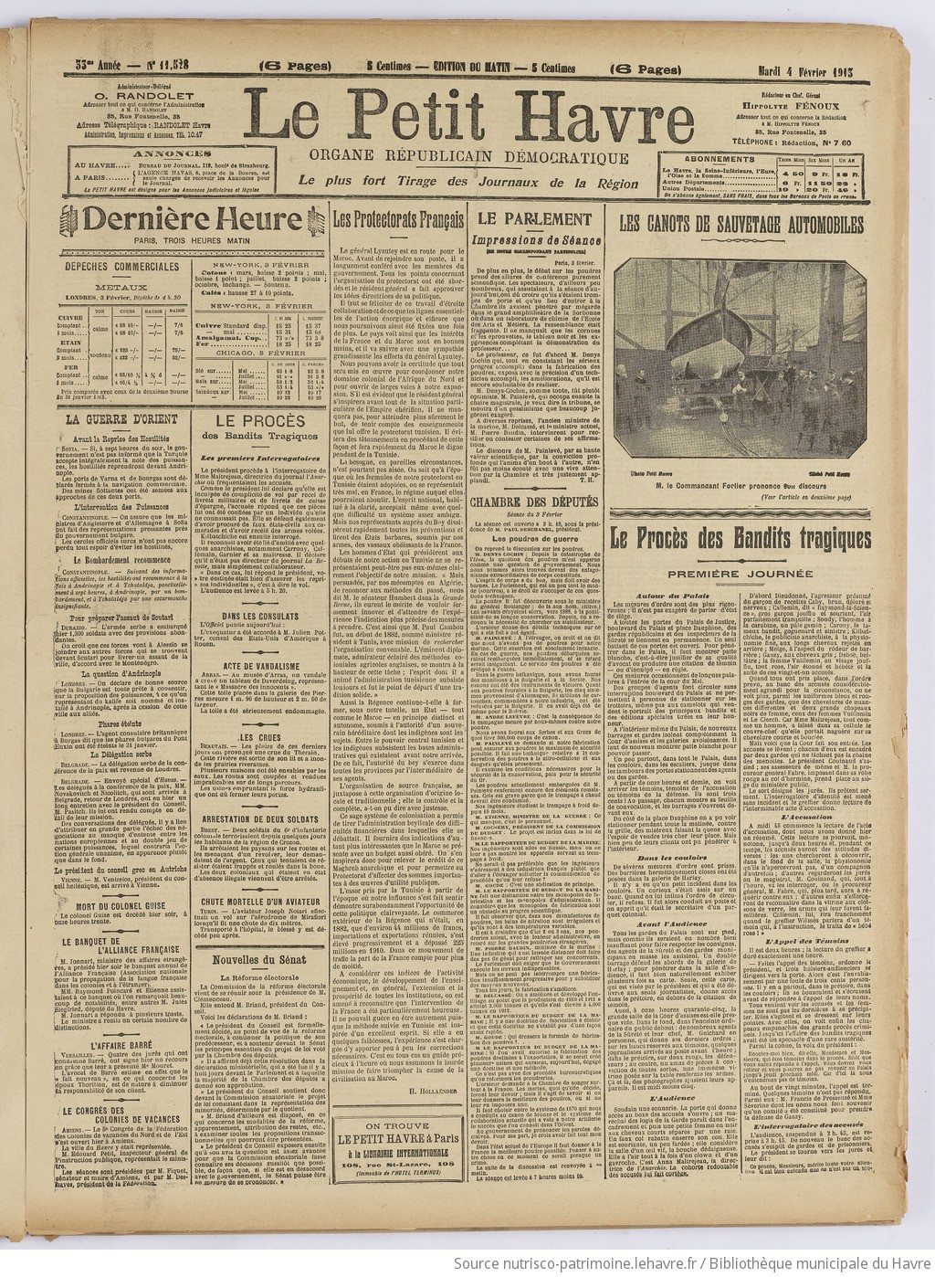 Le Petit Havre : organe républicain, démocratique, socialiste [