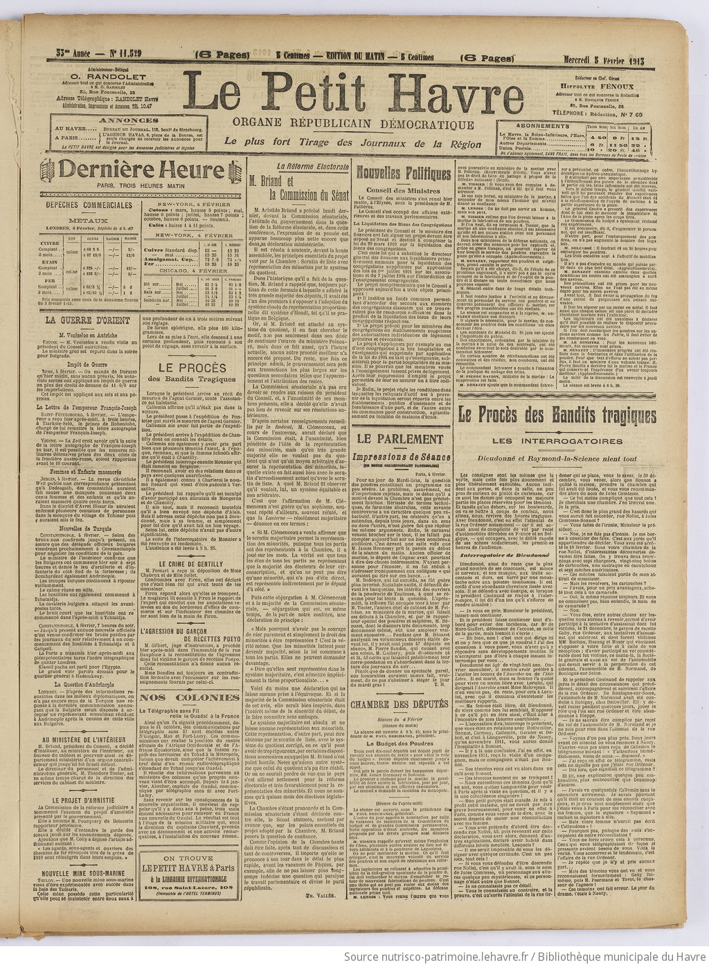 Le Petit Havre : organe républicain, démocratique, socialiste [