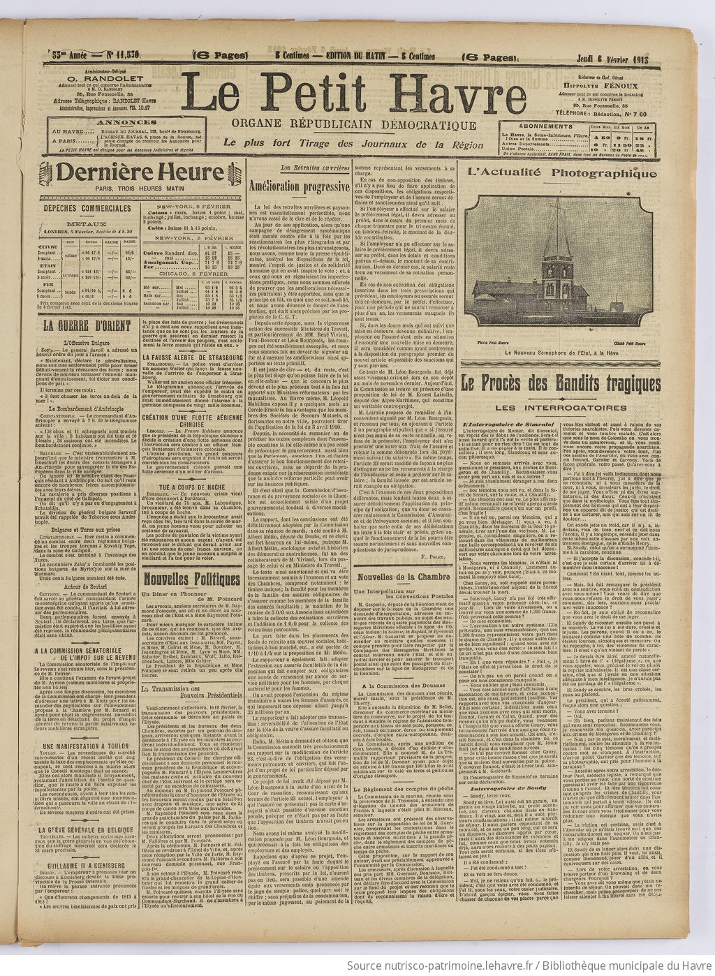 Le Petit Havre : organe républicain, démocratique, socialiste [