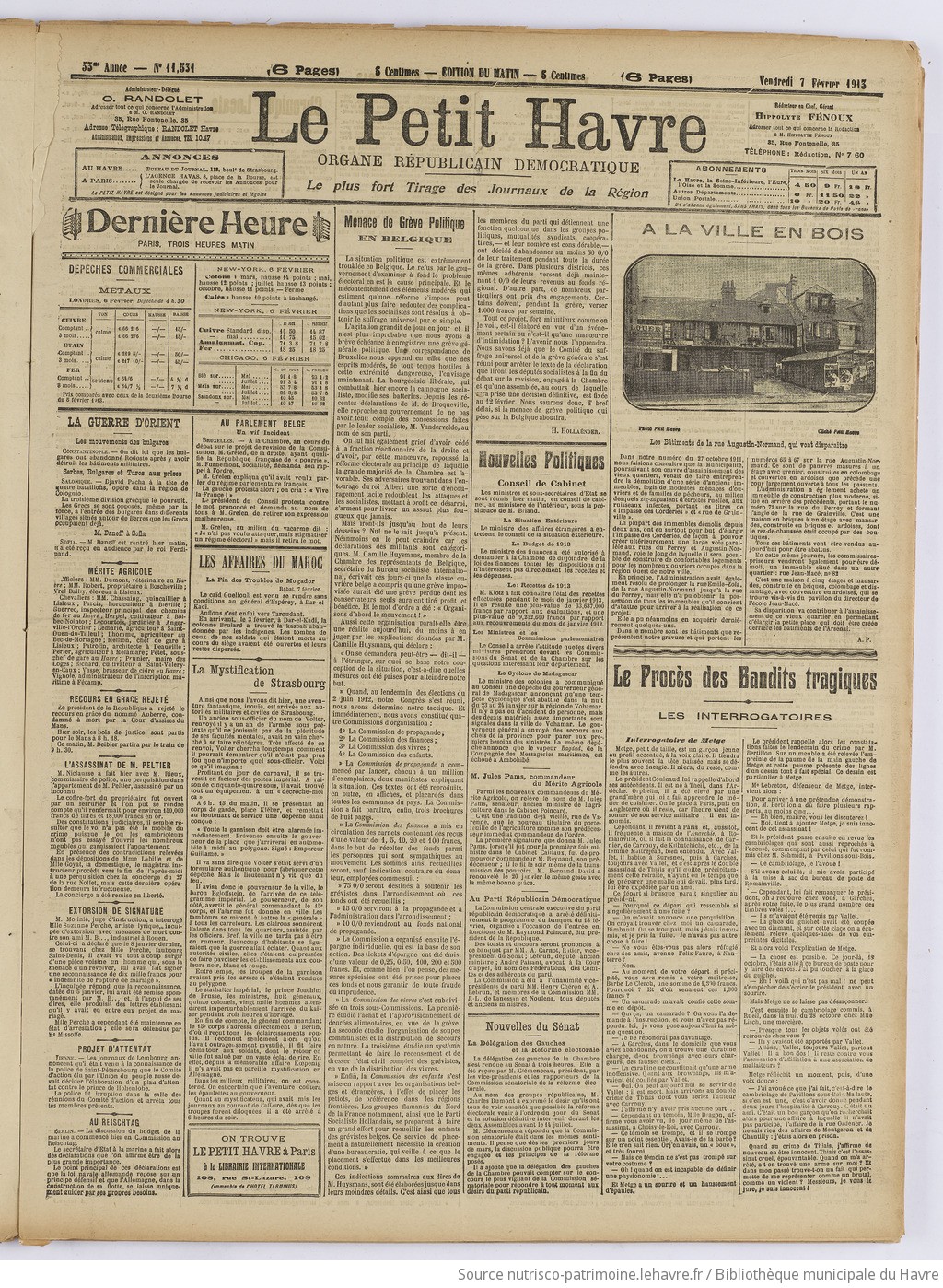 Le Petit Havre : organe républicain, démocratique, socialiste [