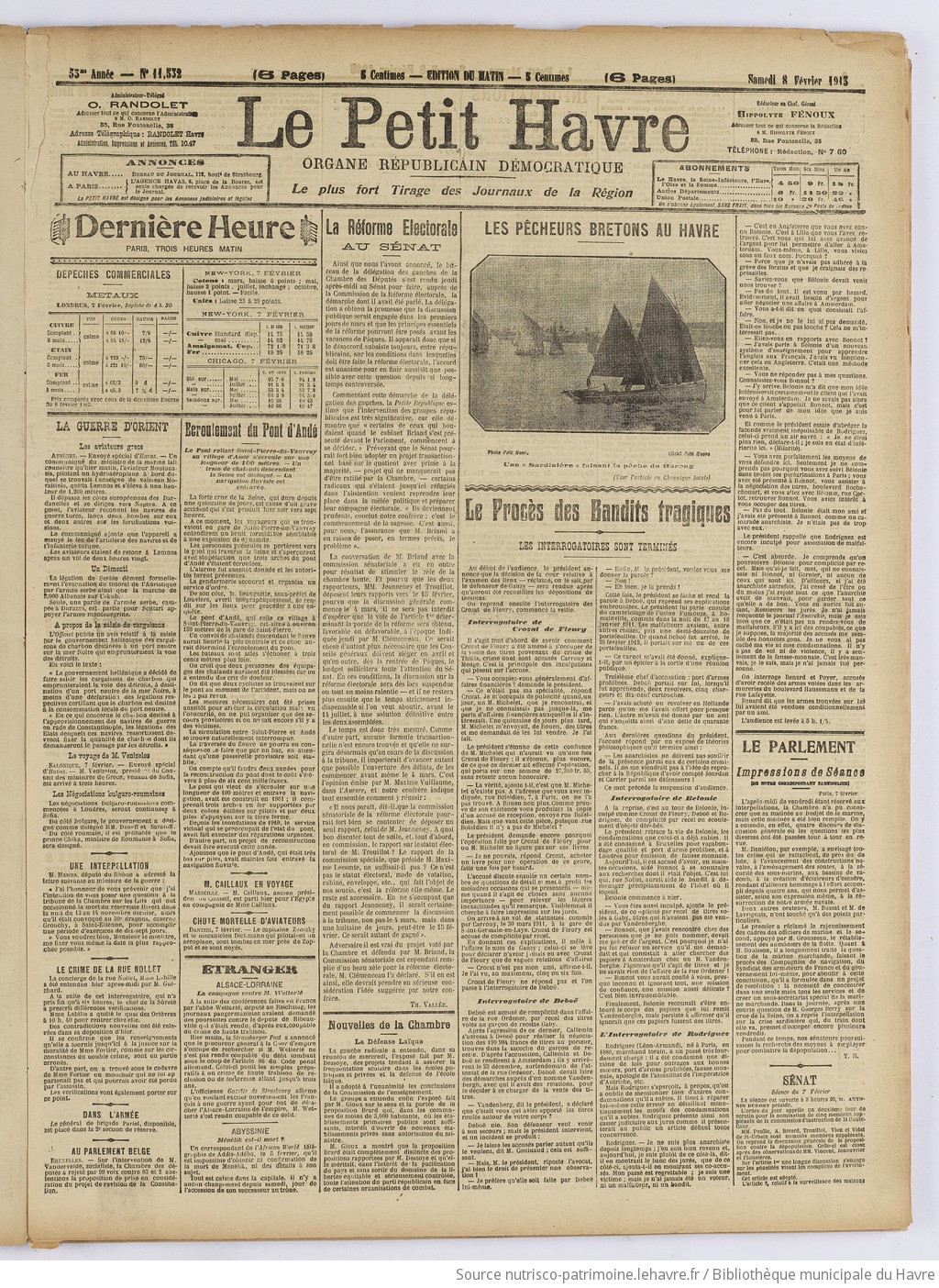 Le Petit Havre : organe républicain, démocratique, socialiste [