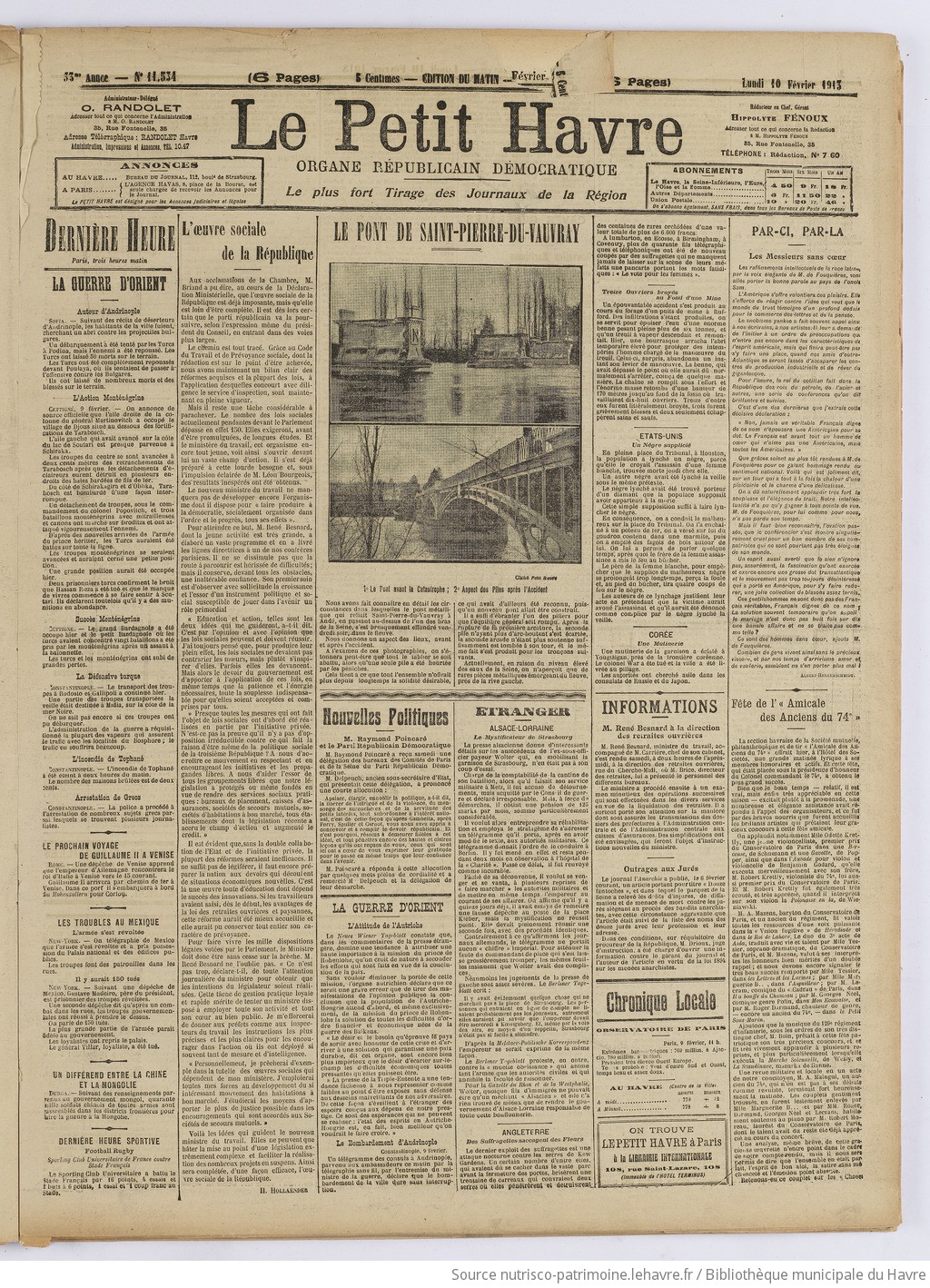 Le Petit Havre : organe républicain, démocratique, socialiste [