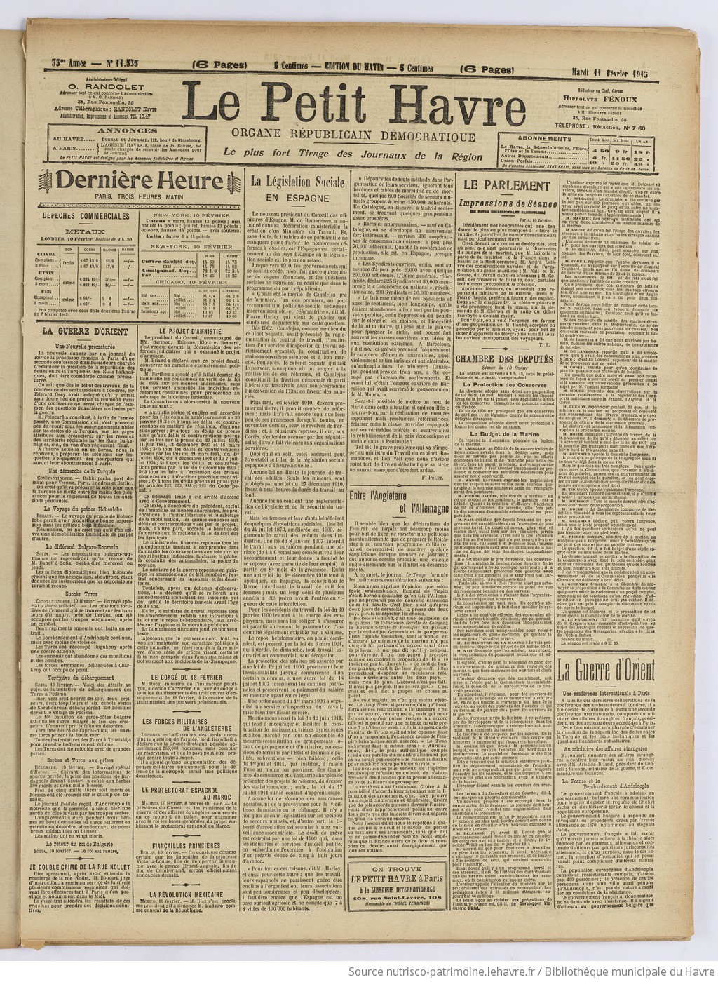 Le Petit Havre : organe républicain, démocratique, socialiste [