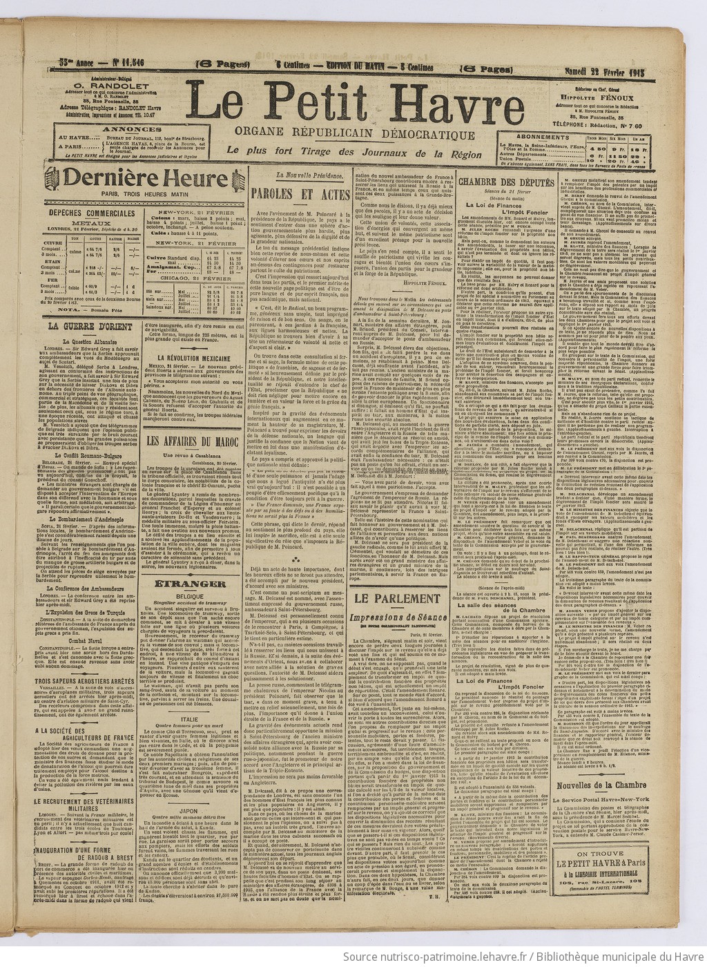 Le Petit Havre : organe républicain, démocratique, socialiste [