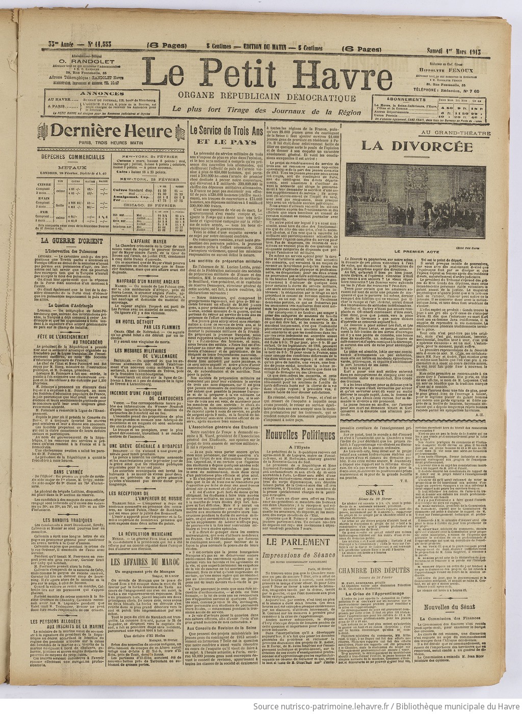 Le Petit Havre : organe républicain, démocratique, socialiste [