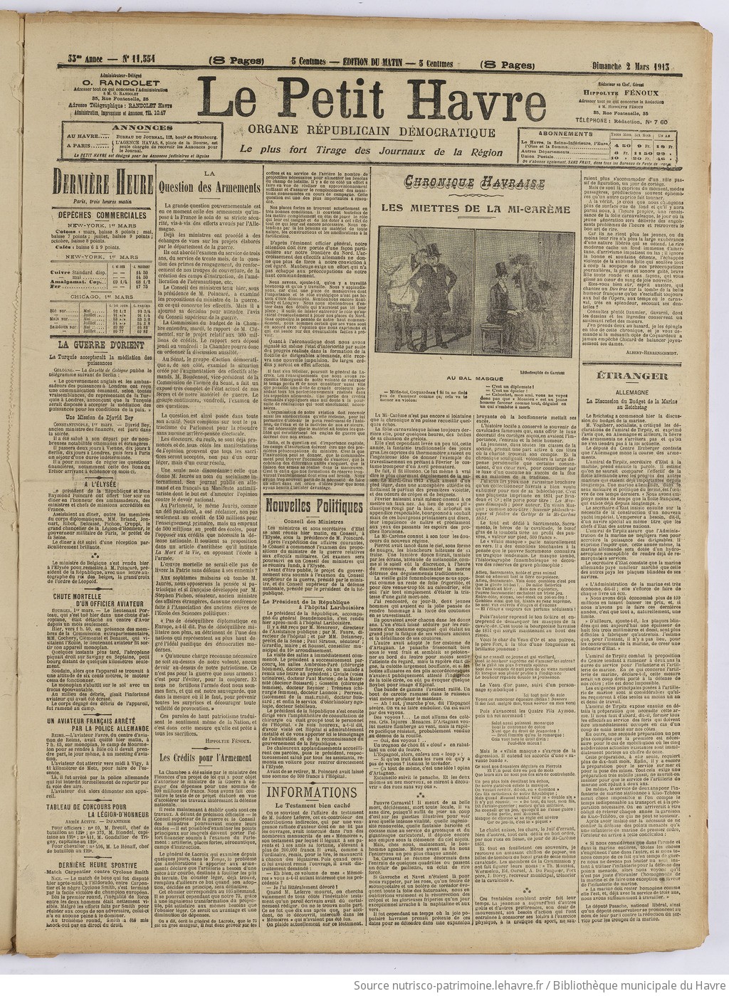 Le Petit Havre : organe républicain, démocratique, socialiste [