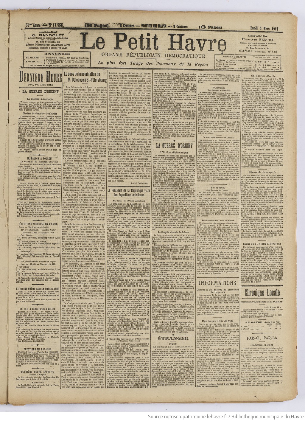 Le Petit Havre : organe républicain, démocratique, socialiste [