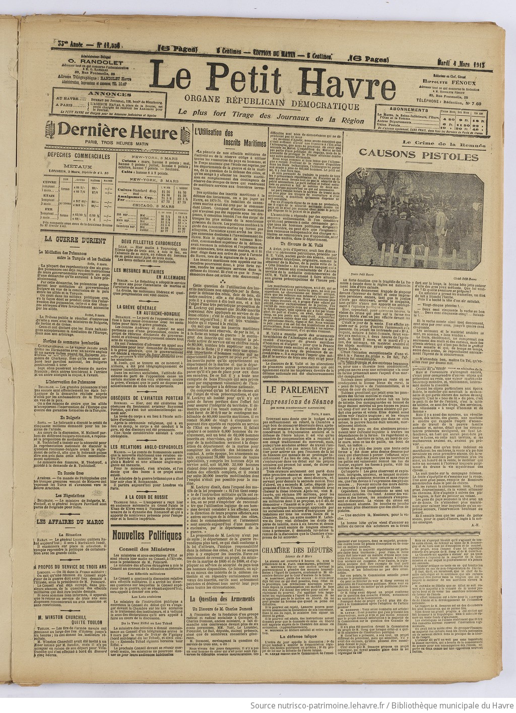 Le Petit Havre : organe républicain, démocratique, socialiste [
