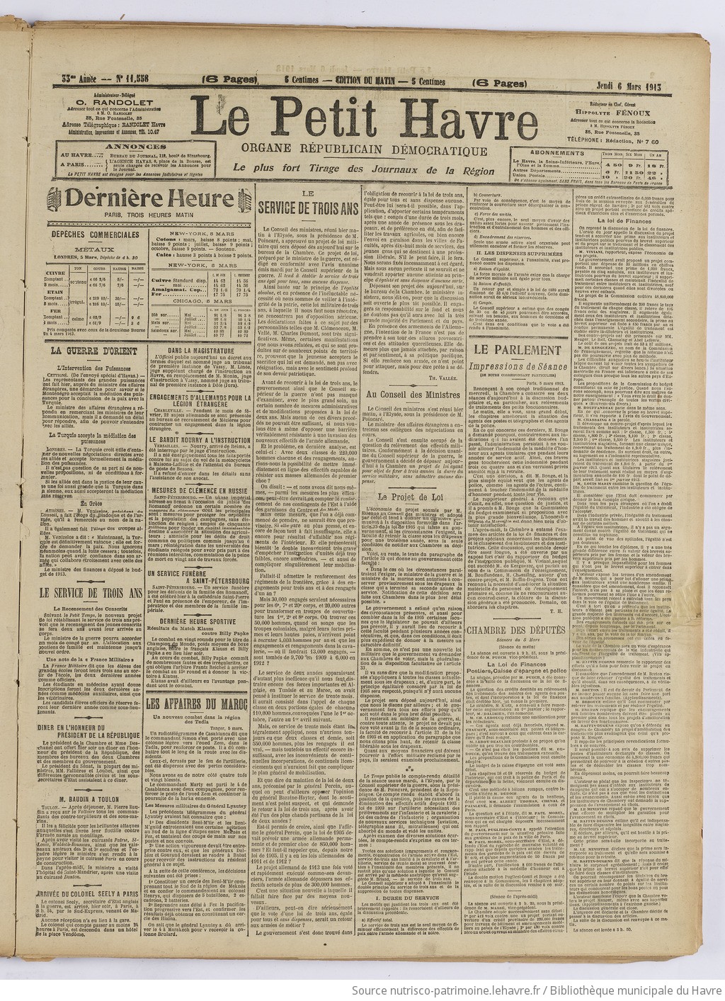 Le Petit Havre : organe républicain, démocratique, socialiste [