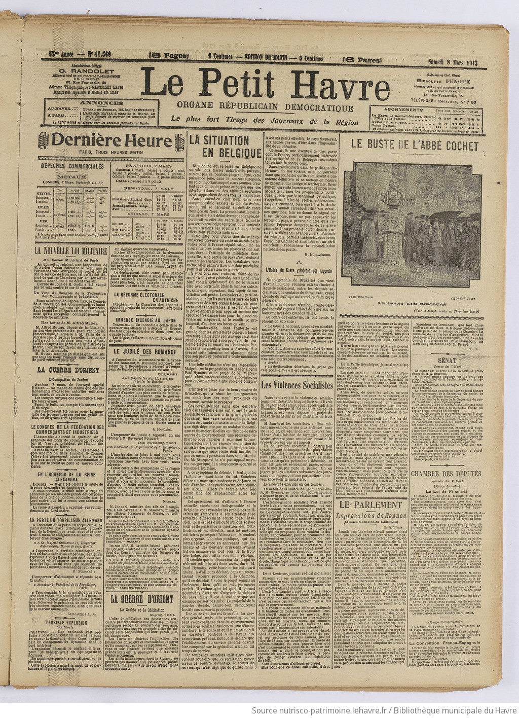 Le Petit Havre : organe républicain, démocratique, socialiste [