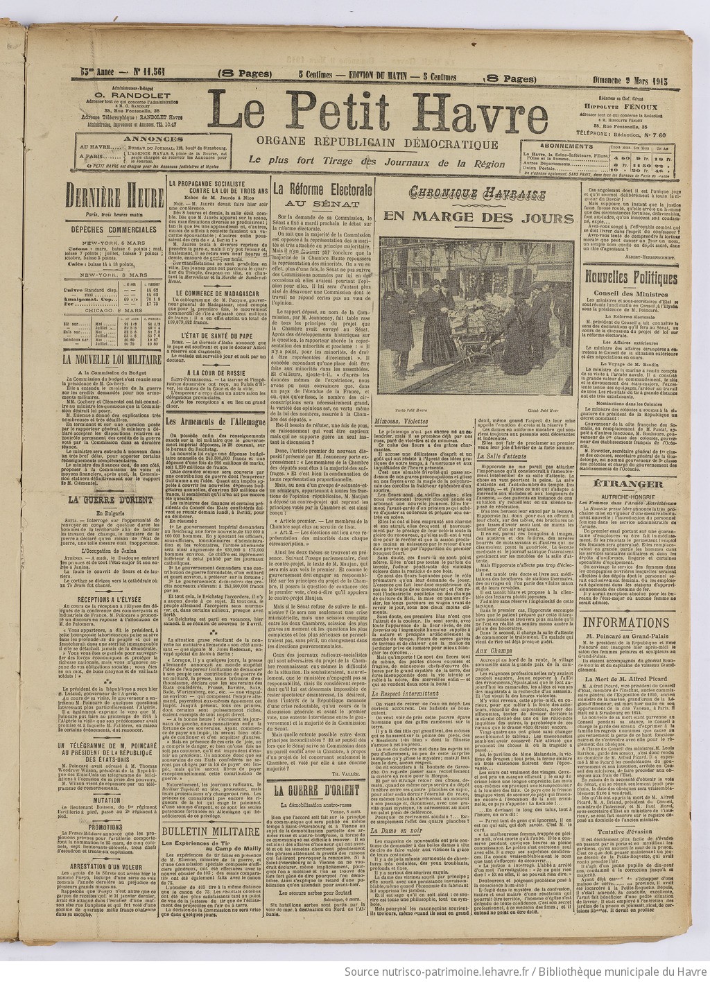 Le Petit Havre : organe républicain, démocratique, socialiste [