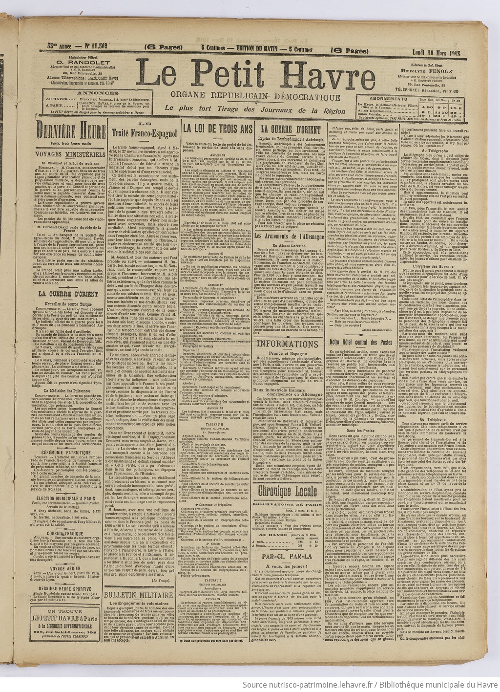 Le Petit Havre : organe républicain, démocratique, socialiste [