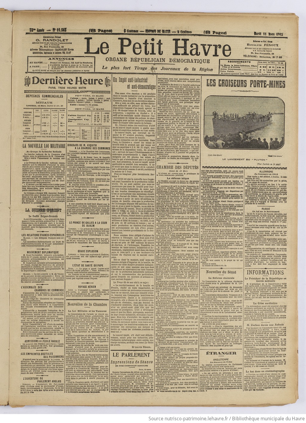 Le Petit Havre : organe républicain, démocratique, socialiste [