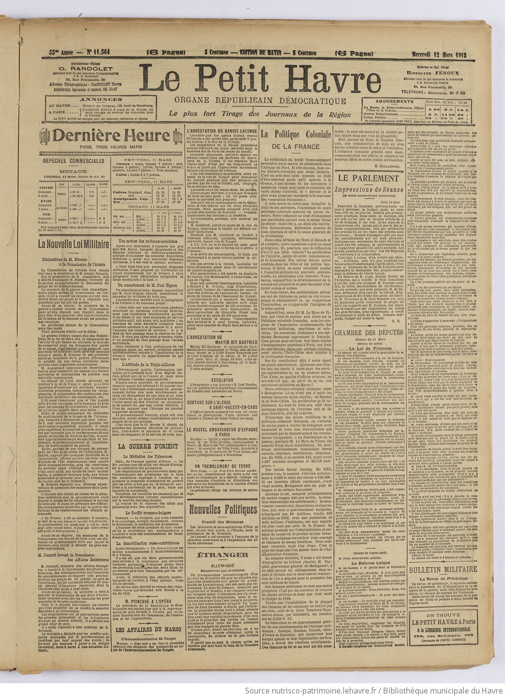 Le Petit Havre : organe républicain, démocratique, socialiste [