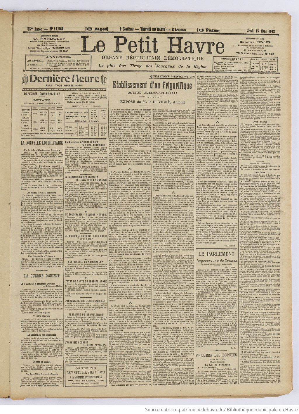 Le Petit Havre : organe républicain, démocratique, socialiste [