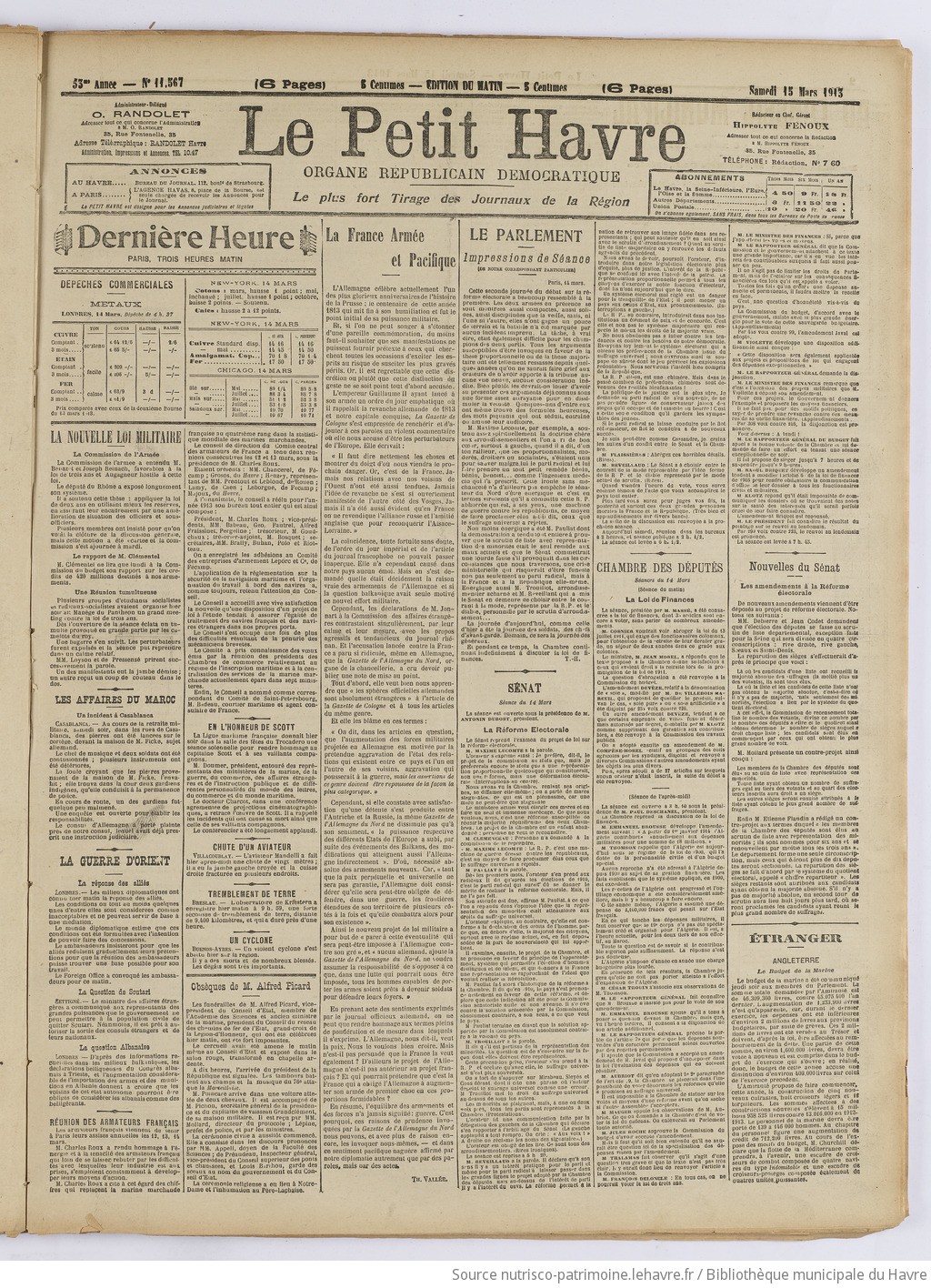 Le Petit Havre : organe républicain, démocratique, socialiste [