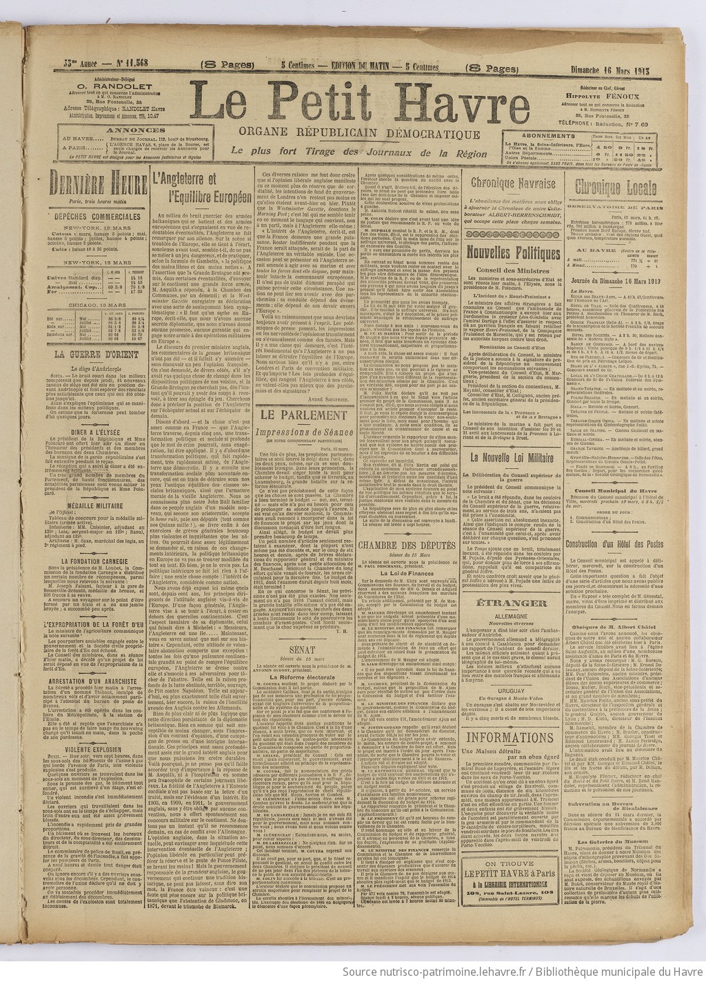 Le Petit Havre : organe républicain, démocratique, socialiste [