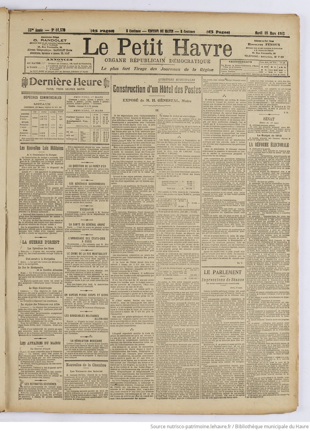 Le Petit Havre : organe républicain, démocratique, socialiste [