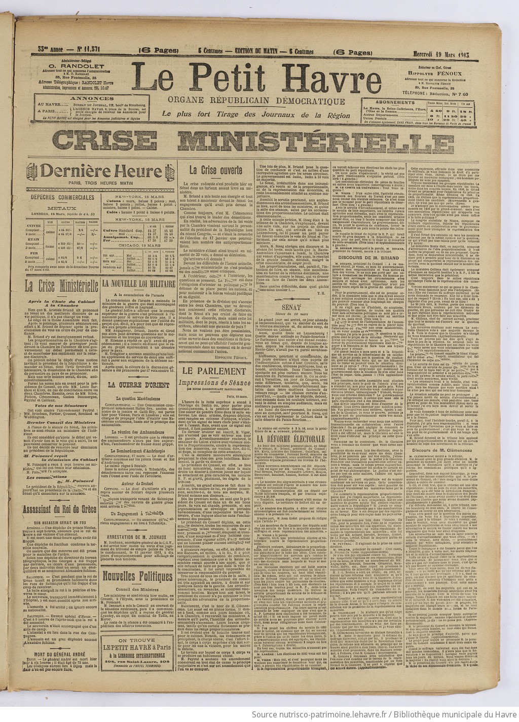 Le Petit Havre : organe républicain, démocratique, socialiste [