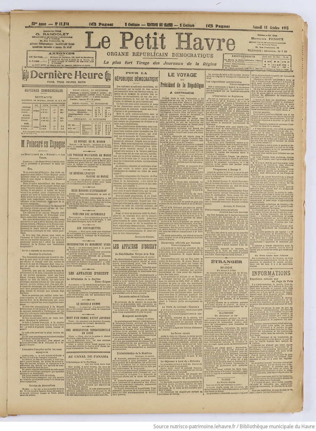 Le Petit Havre : organe républicain, démocratique, socialiste [