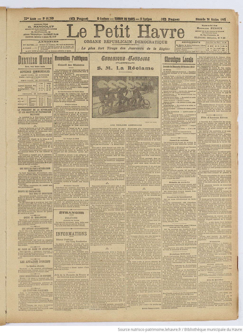 Le Petit Havre : organe républicain, démocratique, socialiste [