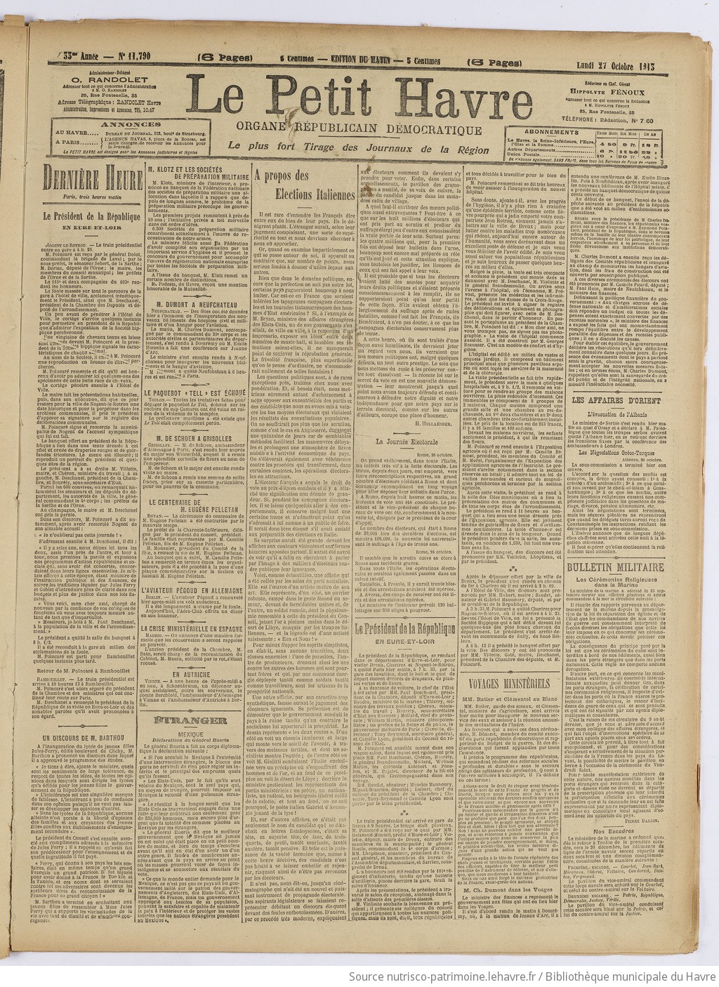 Le Petit Havre : organe républicain, démocratique, socialiste [