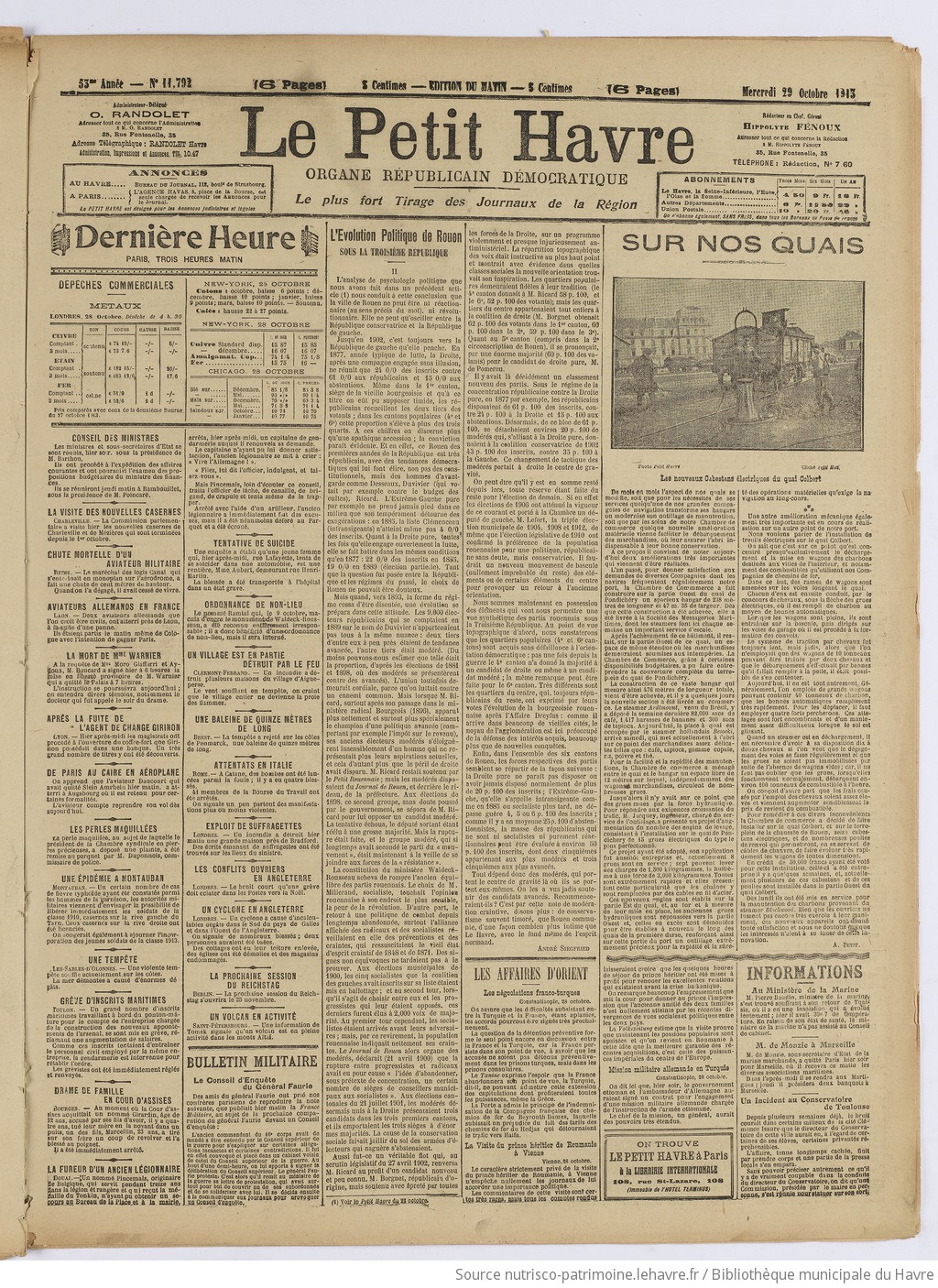 Le Petit Havre : organe républicain, démocratique, socialiste [