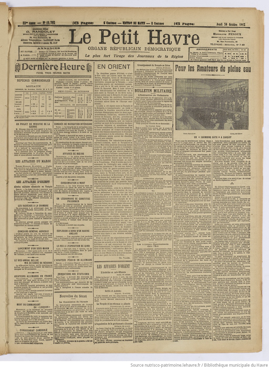 Le Petit Havre : organe républicain, démocratique, socialiste [