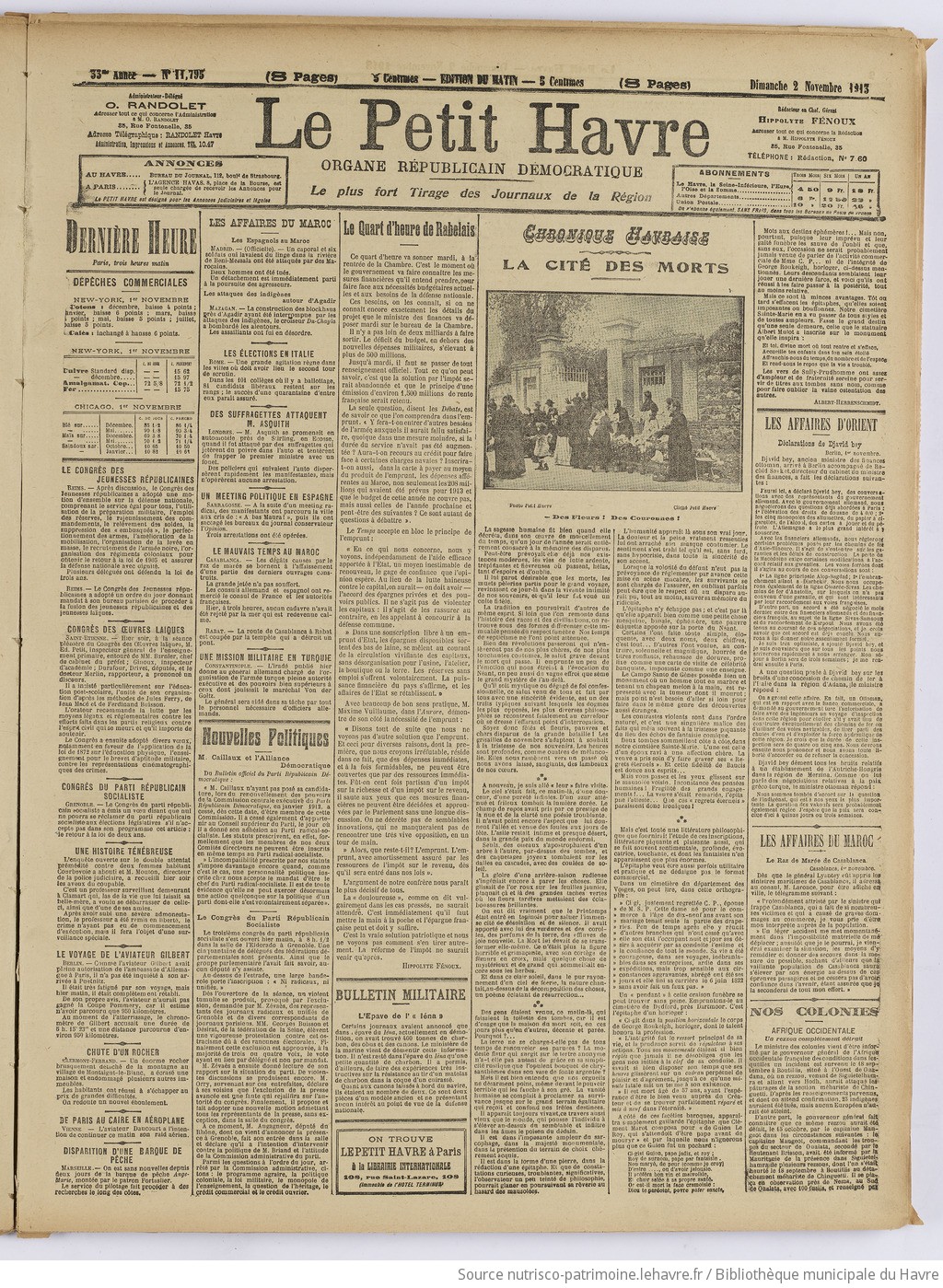 Le Petit Havre : organe républicain, démocratique, socialiste [