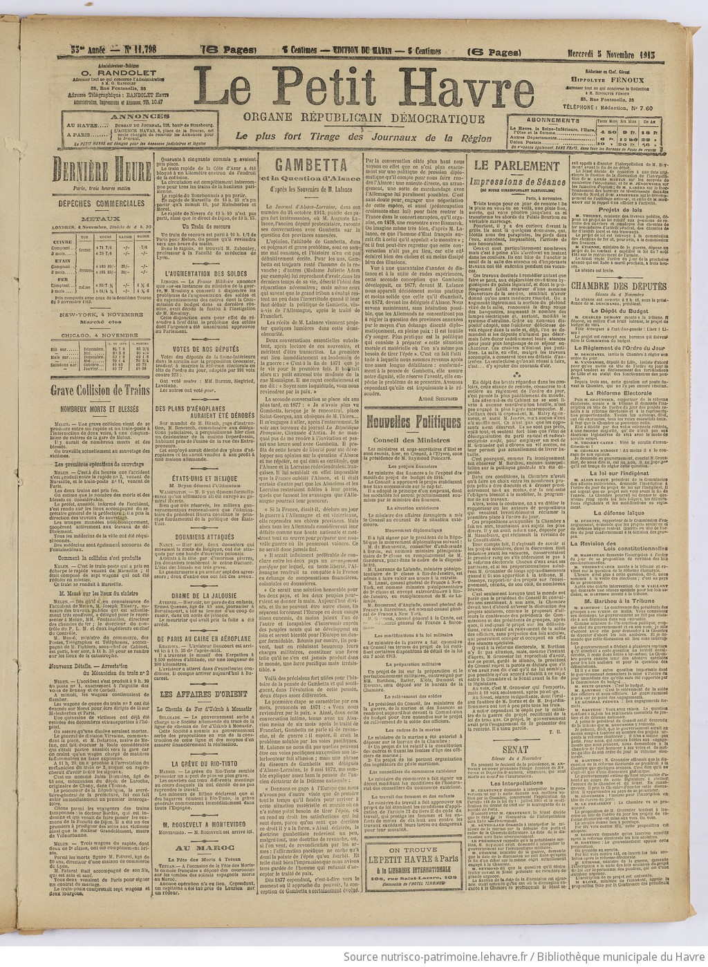 Le Petit Havre : organe républicain, démocratique, socialiste [