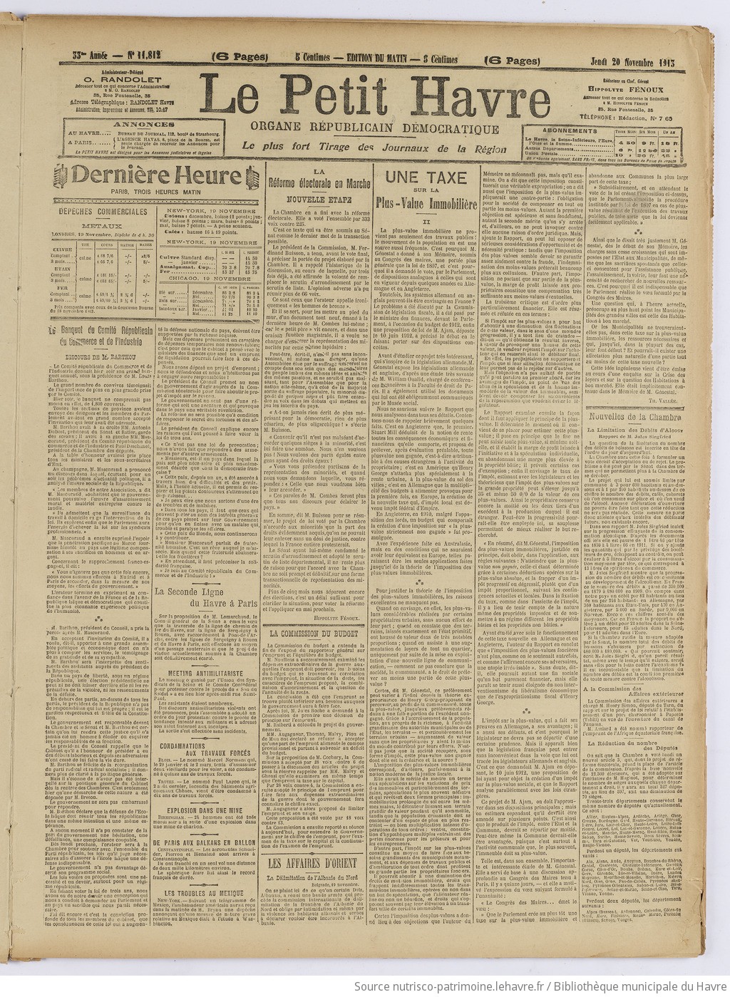 Le Petit Havre : organe républicain, démocratique, socialiste [
