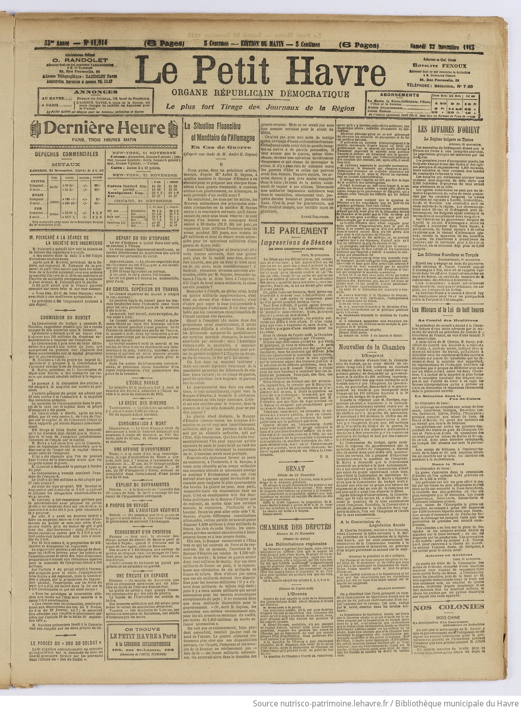 Le Petit Havre : organe républicain, démocratique, socialiste [