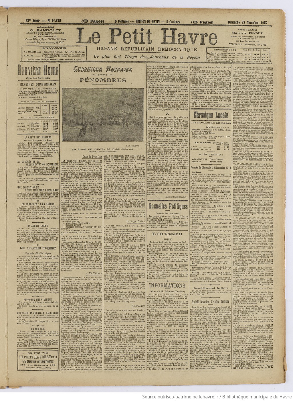 Le Petit Havre : organe républicain, démocratique, socialiste [