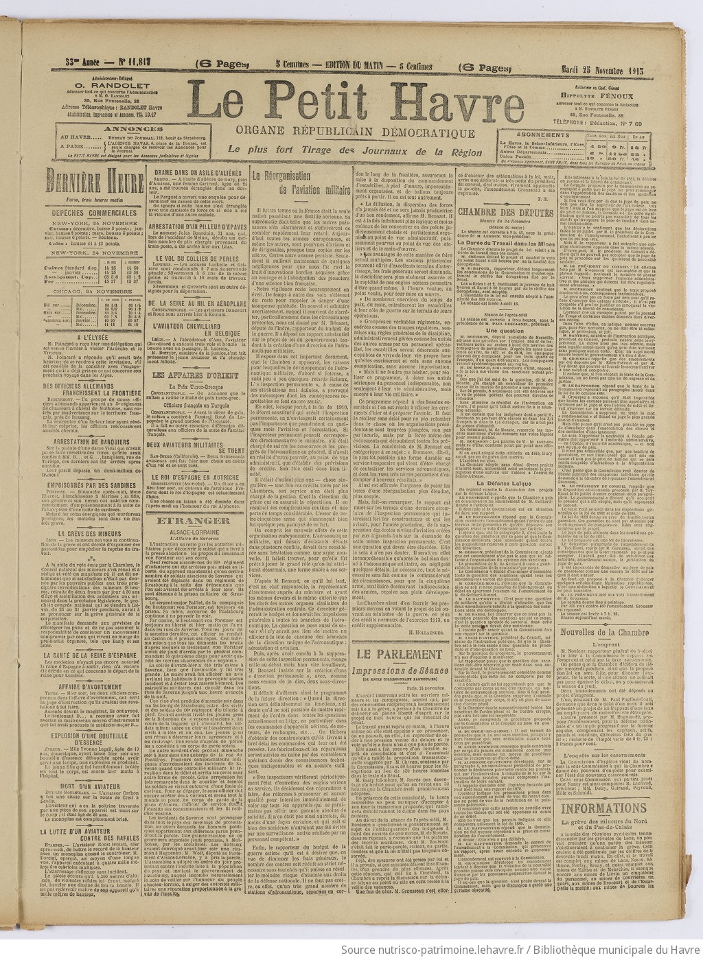 Le Petit Havre : organe républicain, démocratique, socialiste [