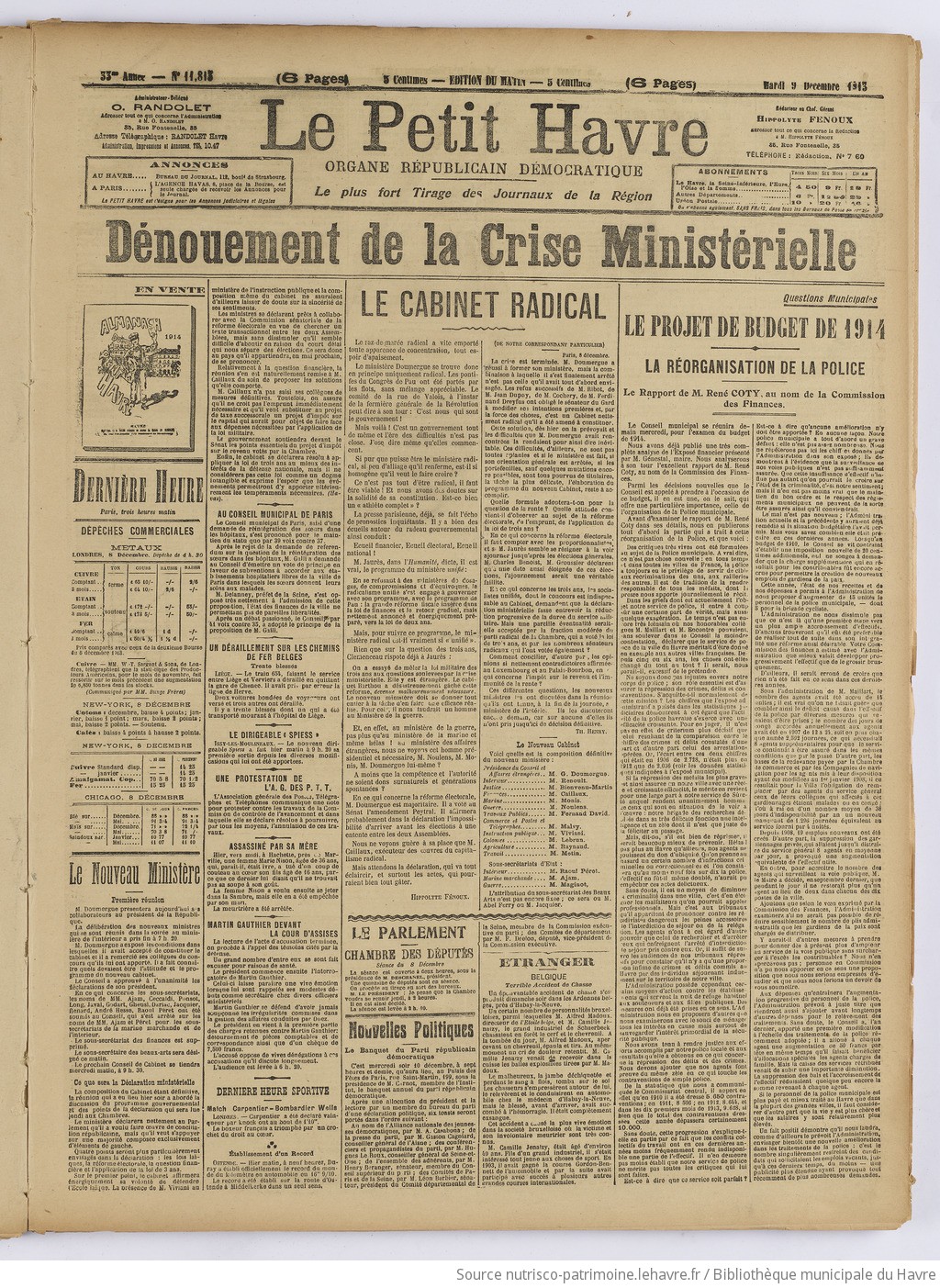 Le Petit Havre : organe républicain, démocratique, socialiste [