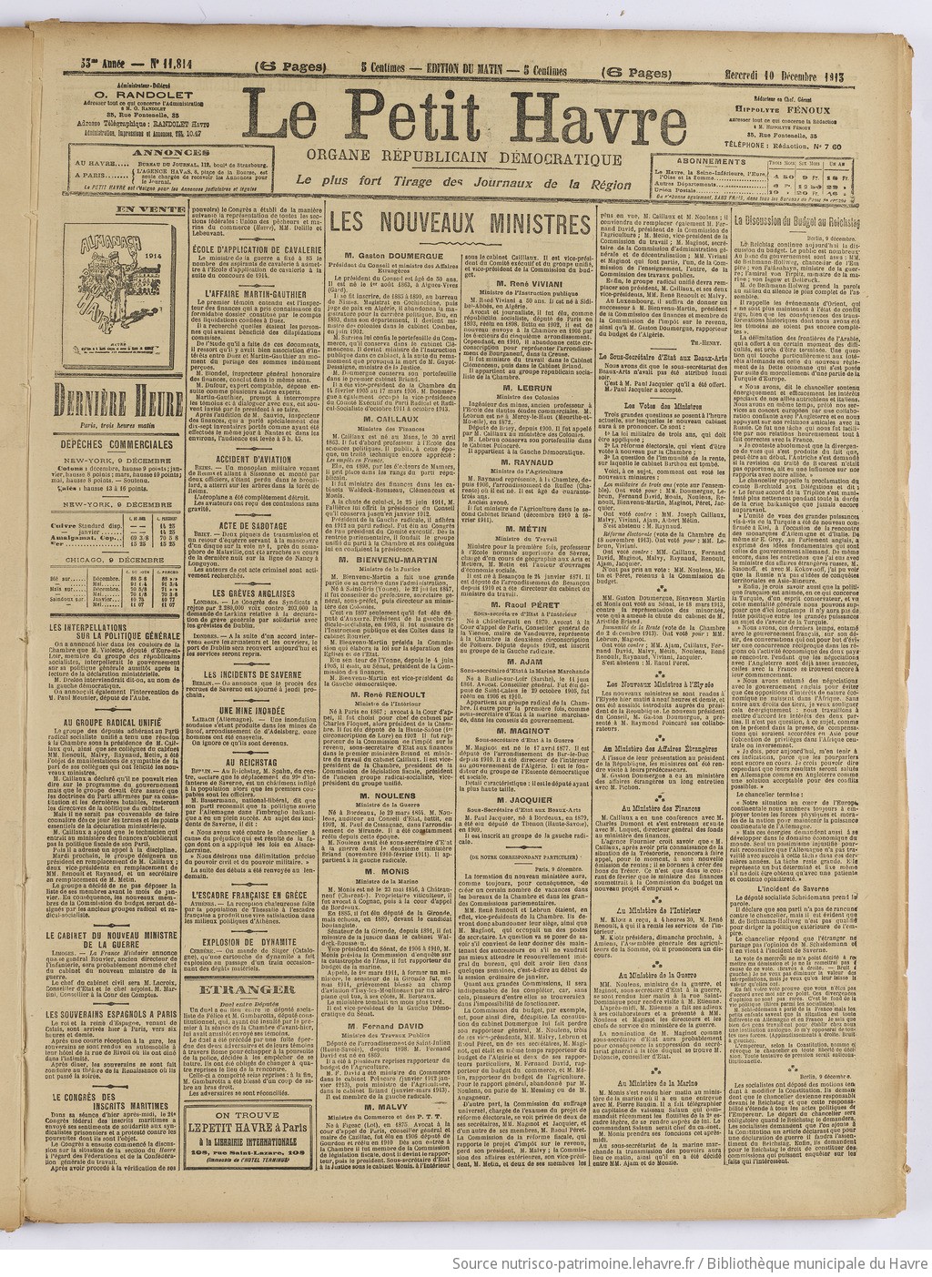 Le Petit Havre : organe républicain, démocratique, socialiste [