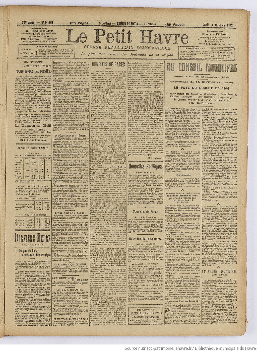 Le Petit Havre : organe républicain, démocratique, socialiste [