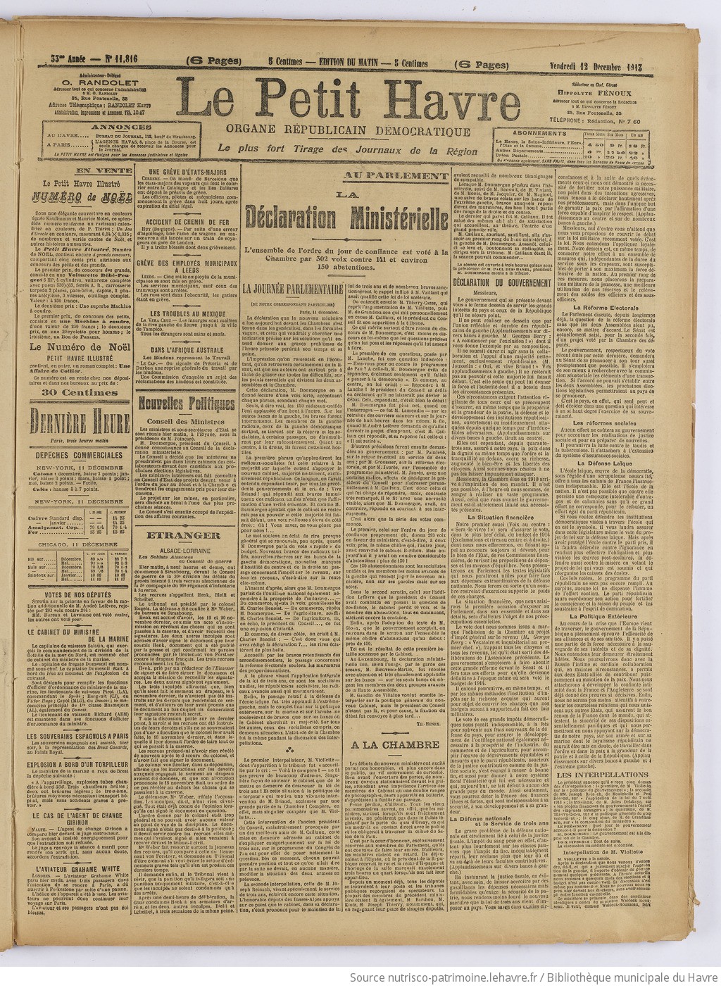 Le Petit Havre : organe républicain, démocratique, socialiste [