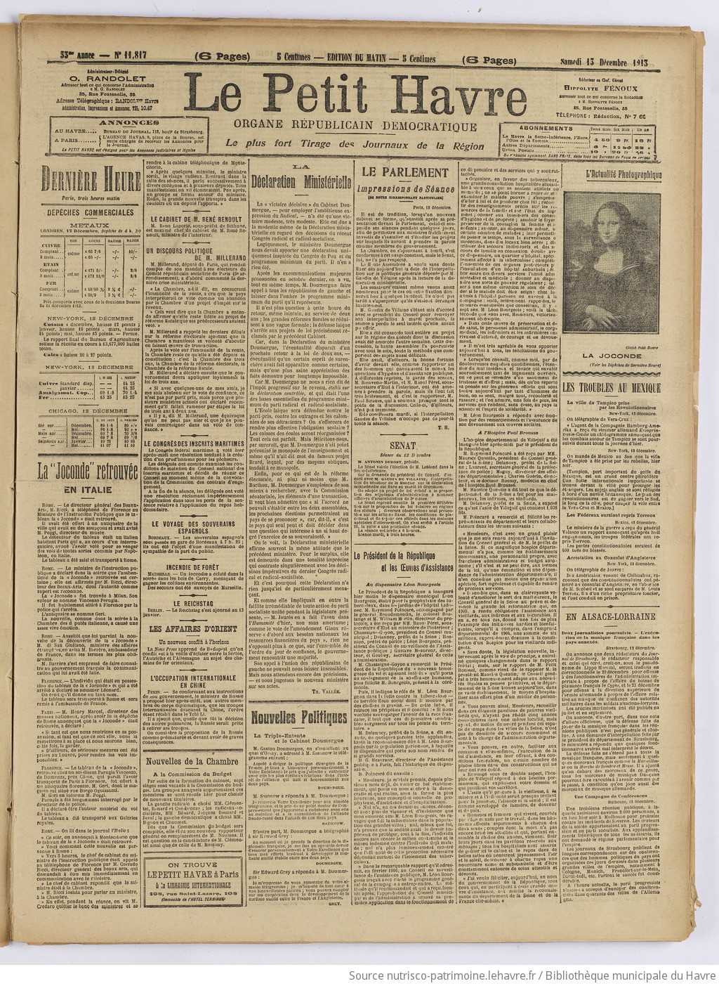 Le Petit Havre : organe républicain, démocratique, socialiste [