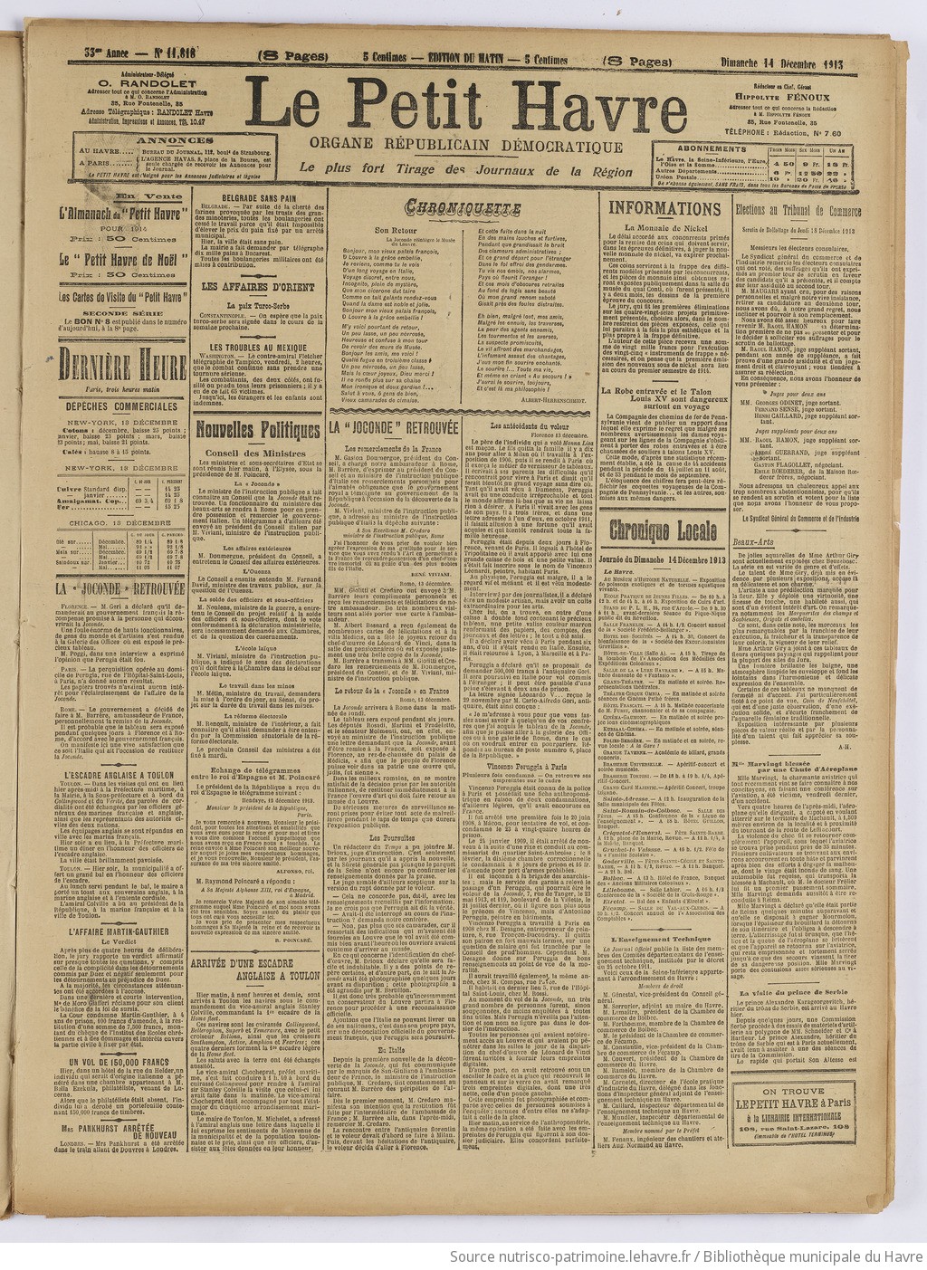 Le Petit Havre : organe républicain, démocratique, socialiste [