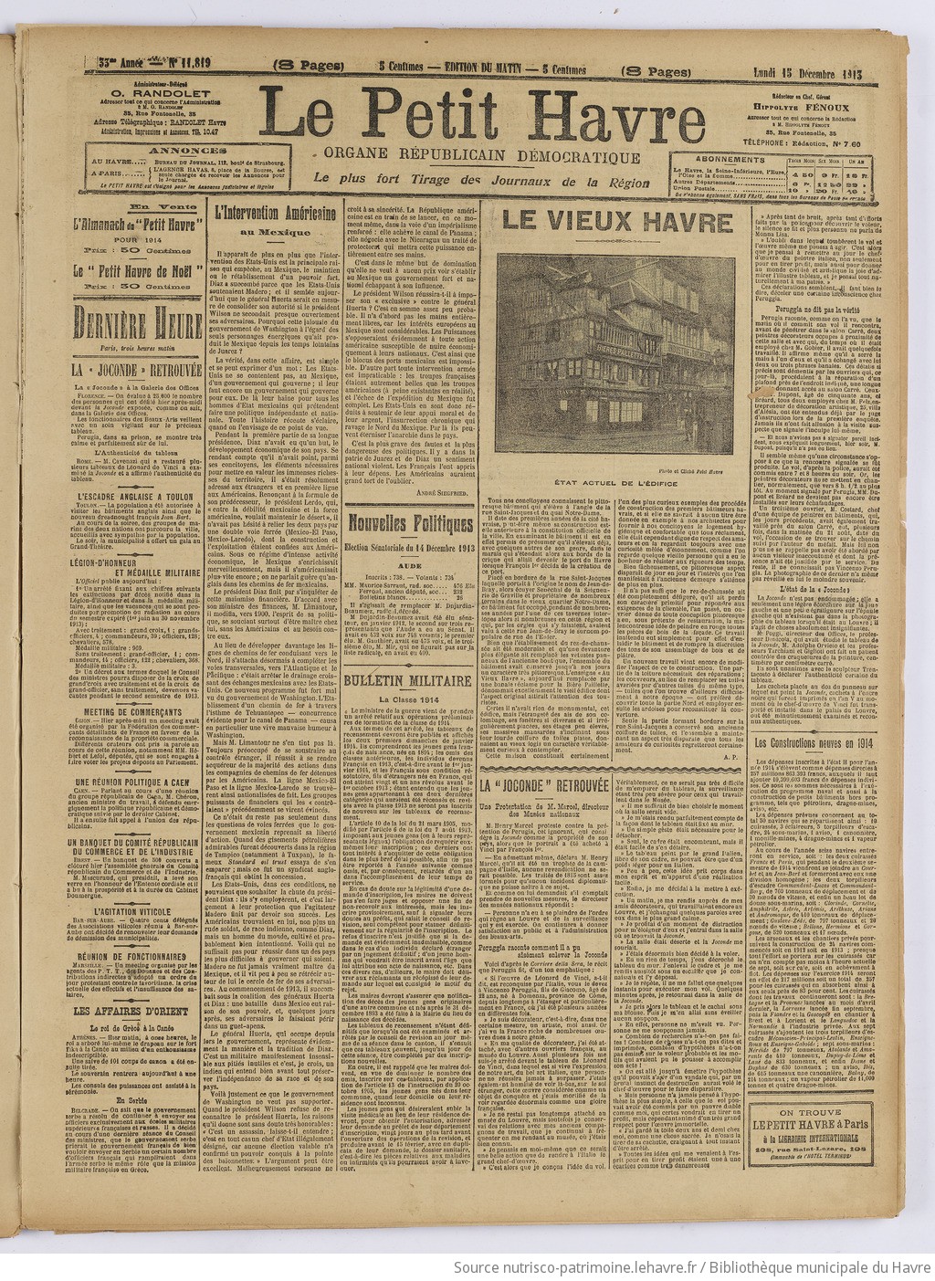 Le Petit Havre : organe républicain, démocratique, socialiste [